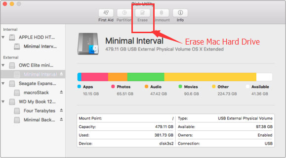 i want to format a mac hard drive for windows